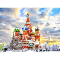 Puzzle 1000 Pièces : Cathédrale Saint-Basile - Moscou - EnjoyPuzzle