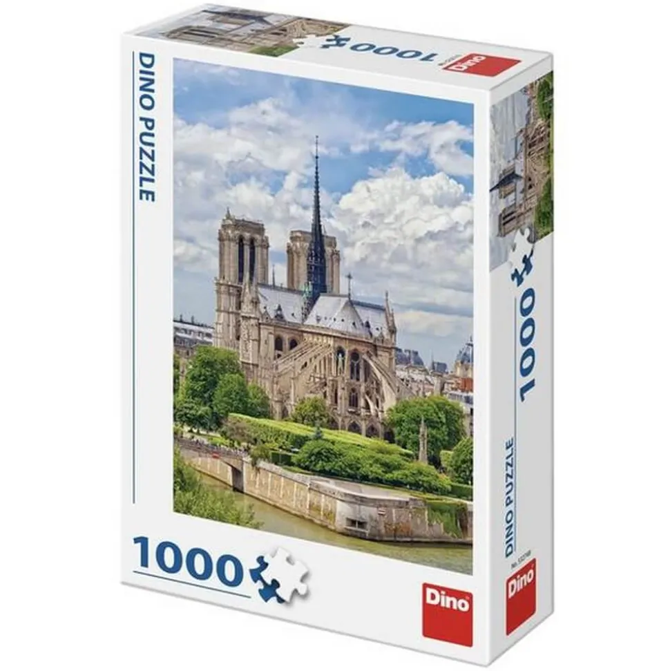 Puzzle 1000 pièces : Cathédrale Notre-Dame de Paris - Dino