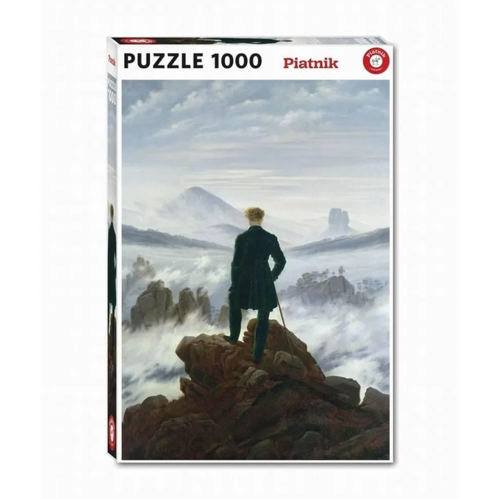 Puzzle 1000 pièces : C.d.friedrich - Le voyageur - Piatnik