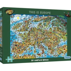 Puzzle 1000 pièces : C'est l'Europe - Gibsons