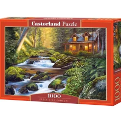 Puzzle 1000 pièces : Chalet confortable au bord du ruisseau - Castorland
