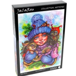 Puzzle 1000 pièces : Chaleur d'hiver - JaCaRou