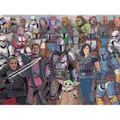 Puzzle 1000 pièces : Challenge Puzzle : Star Wars Mandalorian : Baby Yoda - Ravensburger