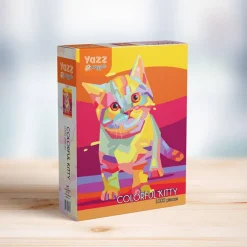 Puzzle 1000 pièces : Chaton coloré - Yazz puzzle