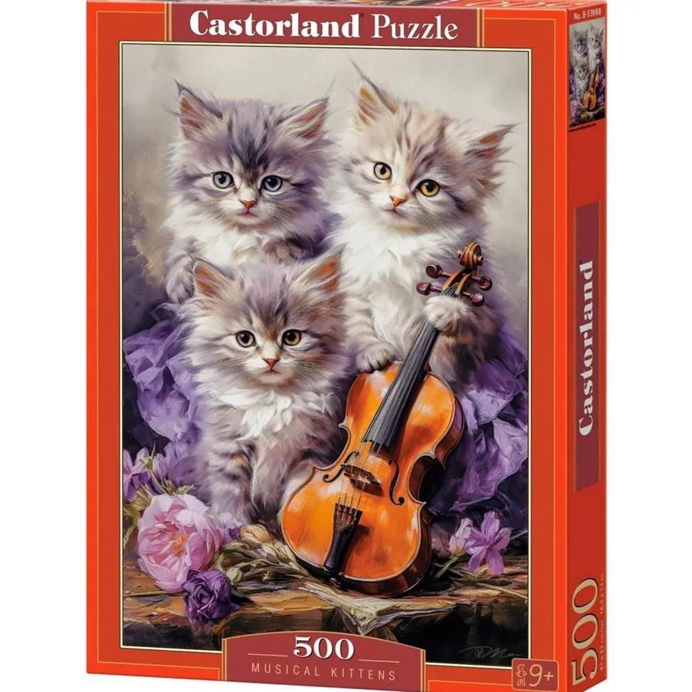 Puzzle 500 pièces : Chatons Musicaux - Castorland