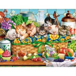 Puzzle 200 pièces : Chatons qui font la sieste - Castorland