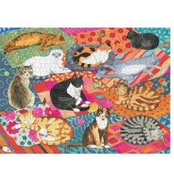 Puzzle 1000 pièces : Chats allongés - Galison