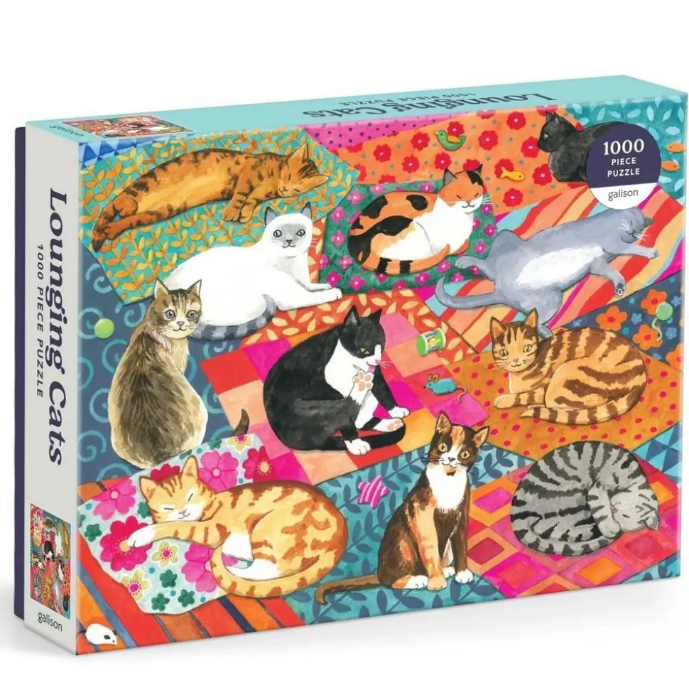 Puzzle 1000 pièces : Chats allongés - Galison