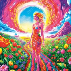 Puzzle 1023 pièces : Chemin fleuri - Édition Spéciale Elif Hurdogan - Magnolia