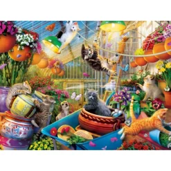 Puzzle 1000 pièces : Cherche et trouve - Greenhouse Gone Wild - Master Pieces