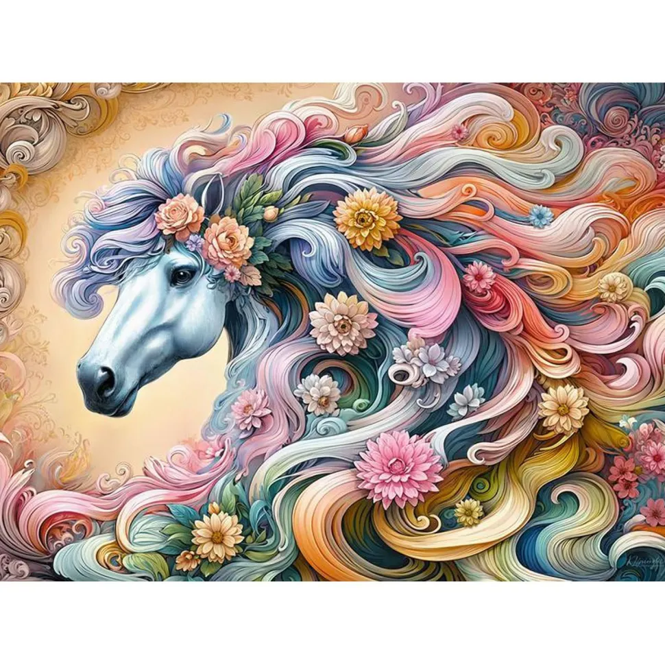 Puzzle 1000 pièces : Cheval de rêve - CherryPazzi