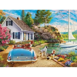 Puzzle 2000 pièces : Chien sur le Bateau - Ks Games