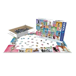 Puzzle 1000 pièces : Chiens de yoga - Eurographics