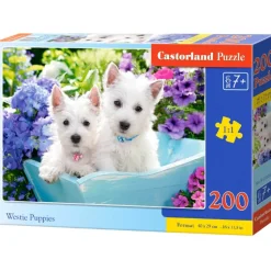 Puzzle 200 pièces : Chiot Westie - Castorland