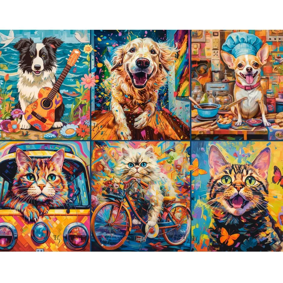 Puzzle 2000 pièces : Choisissez votre animal - Castorland