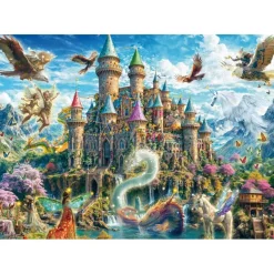 Puzzle 1000 pièces : Château magique au royaume des contes - Schmidt