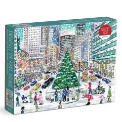 Puzzle 1000 pièces : Chutes de neige sur Park Avenue, Michael Storrings - Galison