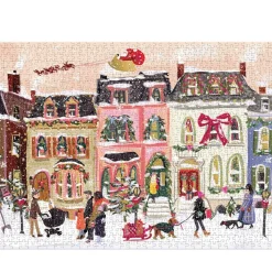 Puzzle 1000 pièces : Chutes de neige sur Main Street - Galison