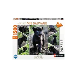 Puzzle 1500 pièces : Collection Vie Sauvage - Le dernier jaguar - Nathan