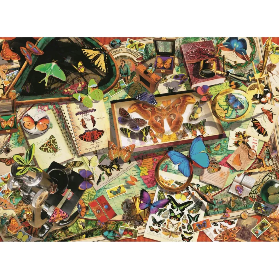 Puzzle 500 pièces : Collection de papillons - Clementoni