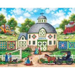 Puzzle 550 pièces : Collection Heartland - The Quilt Barn - Master Pieces