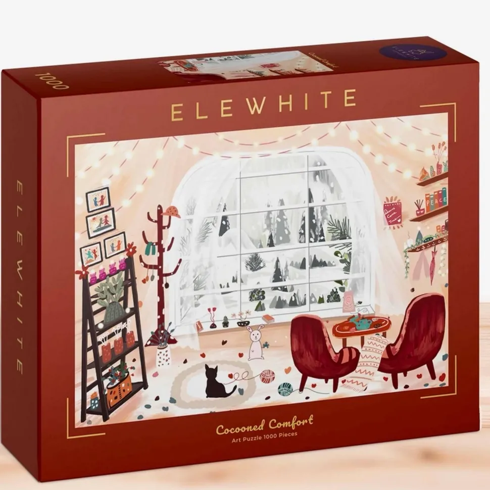 Puzzle 1000 pièces : confort cocon - Elewhite