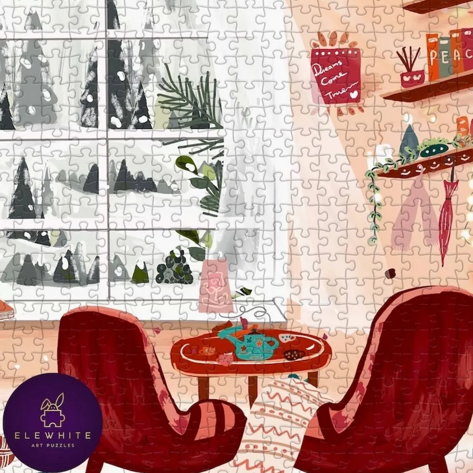 Puzzle 1000 pièces : confort cocon - Elewhite