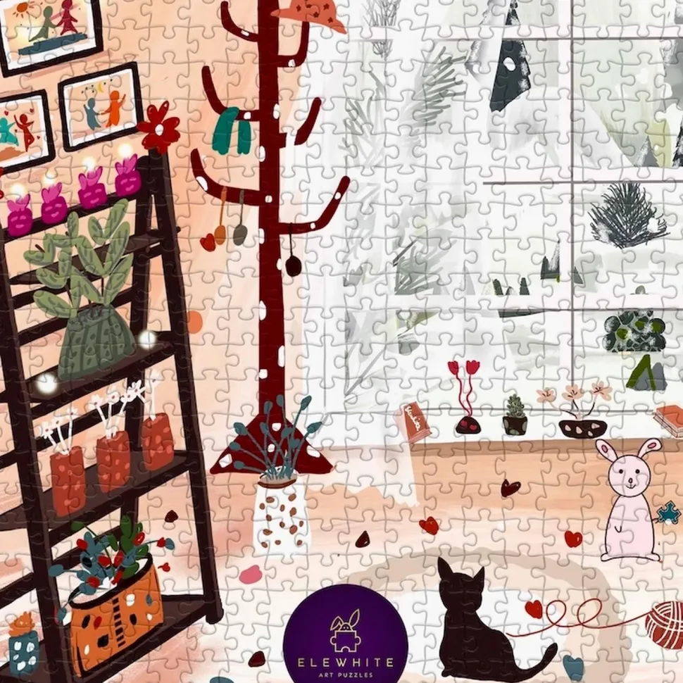 Puzzle 1000 pièces : confort cocon - Elewhite