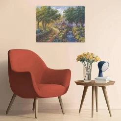 Puzzle 1500 pièces - Cottage au bord de la rivière - Ravensburger