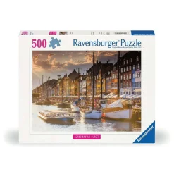 Puzzle 500 pièces - Coucher de soleil à Copenhague - Ravensburger