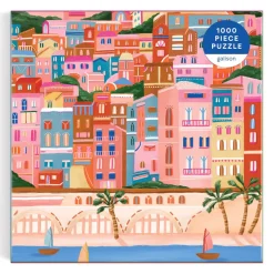 Puzzle 1000 pièces : Couleurs de la Côte d'Azur - Galison