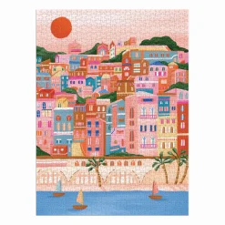 Puzzle 1000 pièces : Couleurs de la Côte d'Azur - Galison