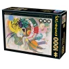 Puzzle 1000 pièces : Courbe Dominante, Wassily Kandinsky - DToys