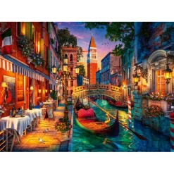 Puzzle 1000 pièces : Croisière sur les canaux à Venise - Ravensburger