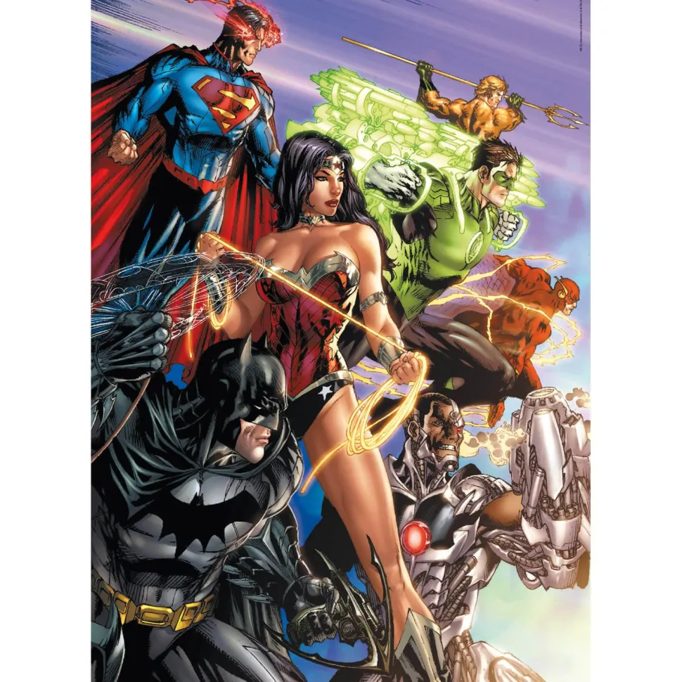 Puzzle 1000 pièces : DC Comics - Justice League - Clementoni