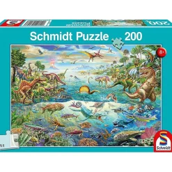 Puzzle 200 pièces : Découvre les dinosaures - Schmidt