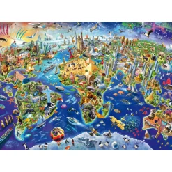 Puzzle 1000 pièces : Découvre notre monde - Schmidt