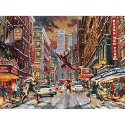Puzzle 1000 pièces : Deadpool - Snow Day - Thomas Kinkade - Schmidt