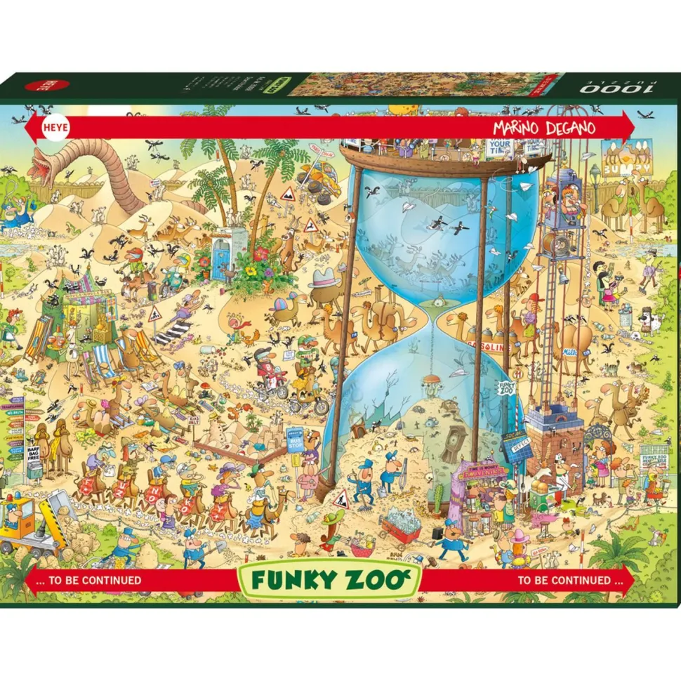 Puzzle 1000 pièces : degano zoo habitat désertique - Heye