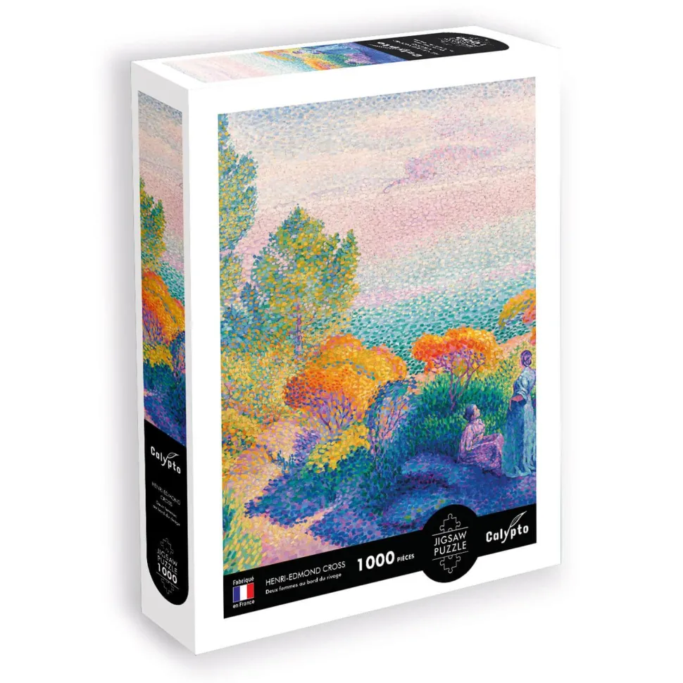 Puzzle 1000 pièces : Deux femmes au bord du rivage, Henri-Edmond Cross - Sentosphère