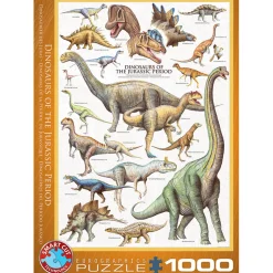 Puzzle 1000 pièces : Dinosaures de la période du Jurassique - Eurographics