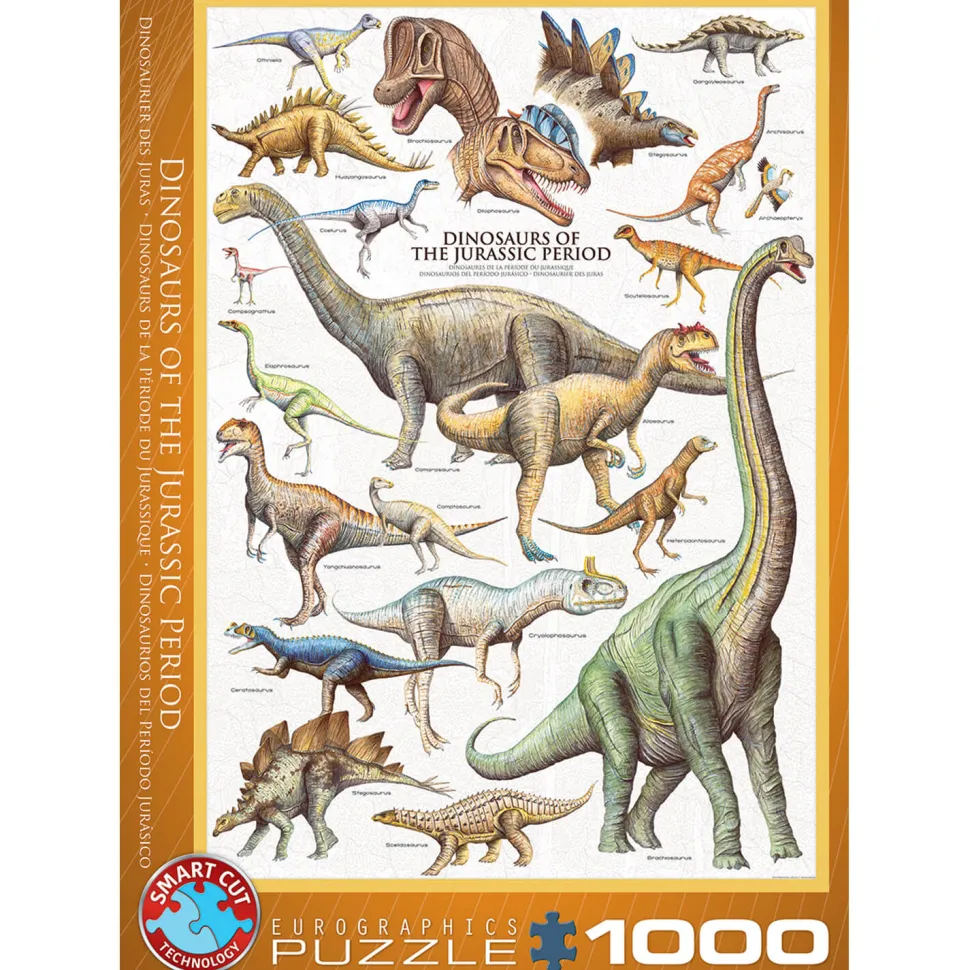 Puzzle 1000 pièces : Dinosaures de la période du Jurassique - Eurographics