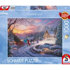 Puzzle 1000 pièces : Disney, Cendrillon Ramener à la maison pour Noël - Schmidt