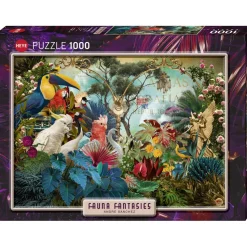 Puzzle 1000 pièces : Diversité des oiseaux - Heye