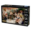 Puzzle 1000 pièces : Déjeuner des canotiers, Pierre-Auguste Renoir - DToys
