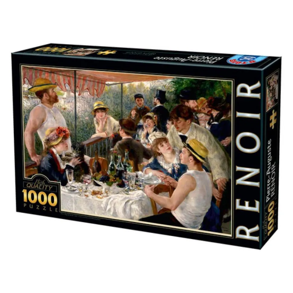 Puzzle 1000 pièces : Déjeuner des canotiers, Pierre-Auguste Renoir - DToys