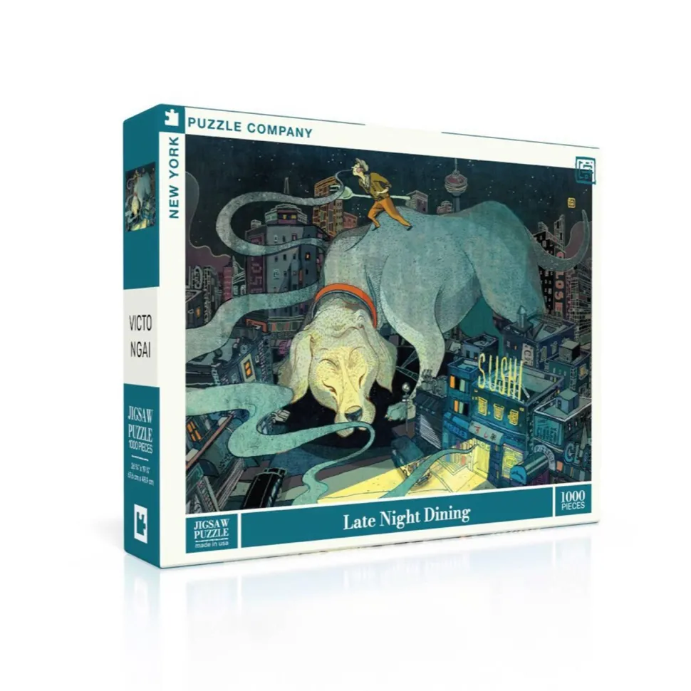 Puzzle 1000 pièces : Dîner tard le soir - New York Puzzle Company
