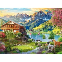 Puzzle 1000 pièces : Détente dans les Dolomites - Schmidt