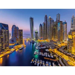 Puzzle 1000 pièces : Dubaï - Clementoni