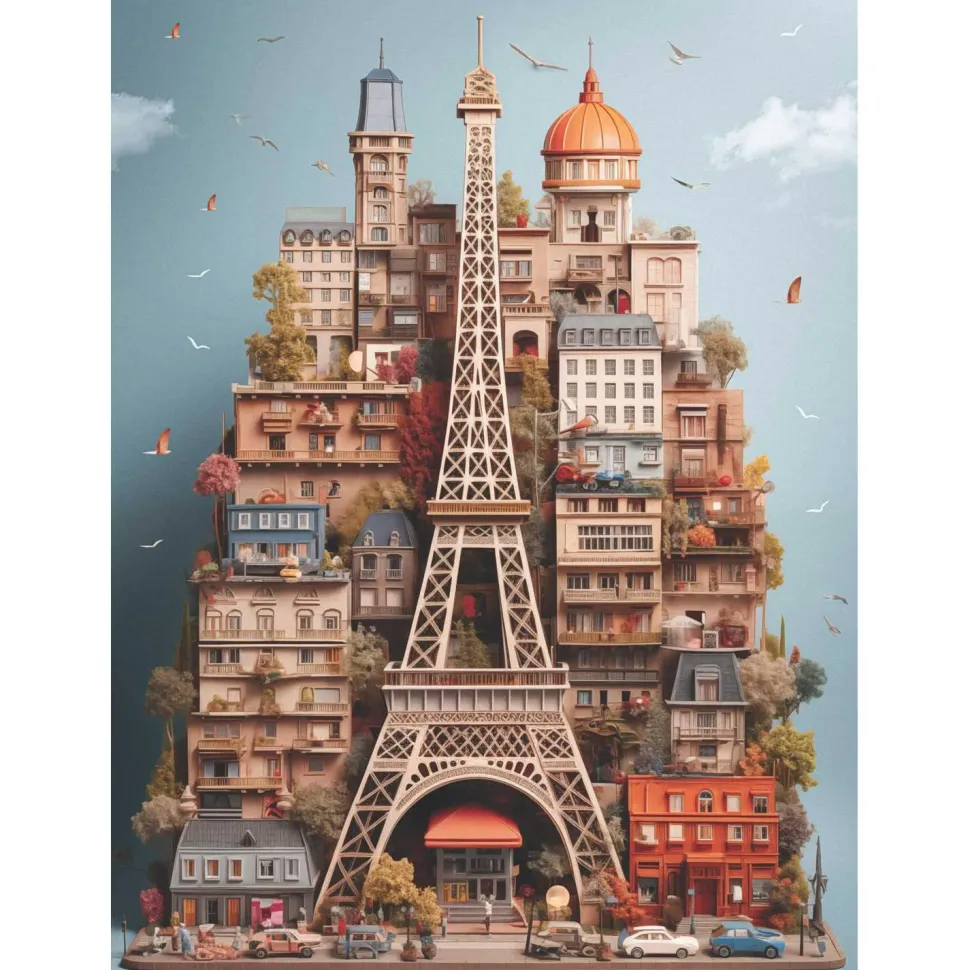 Puzzle 1000 pièces : Eiffel - Anatolian